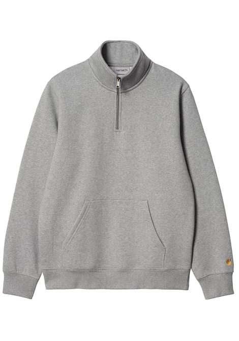 chase neck zip sweatshirt man grey CARHARTT WIP | I03366500J.XX